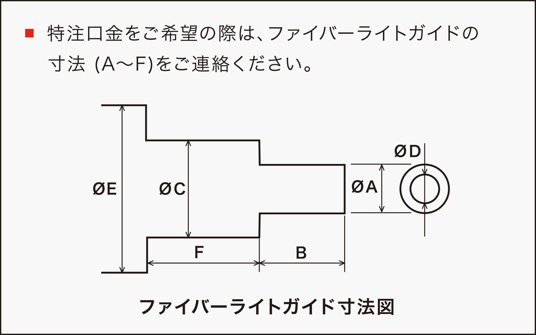 光纤光导尺寸图